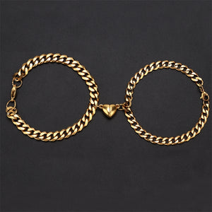 Couple's Magnetic Love Bracelets